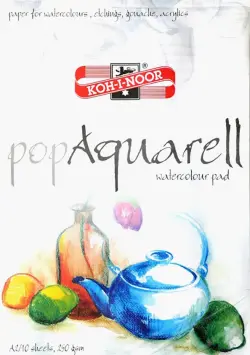Бумага для акварели, чернил и красок Pop Aquarell, А2, 10 листов