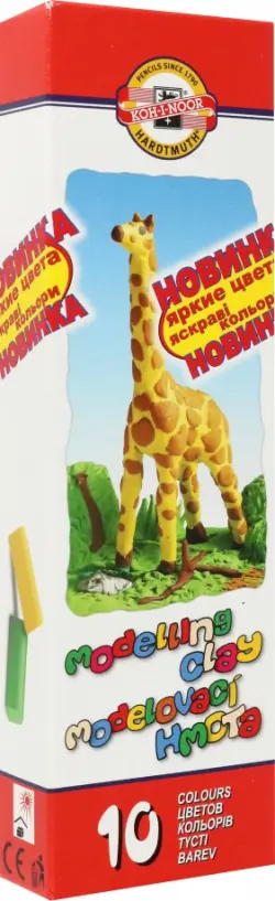 Пластилин. Giraffe, 10 цветов