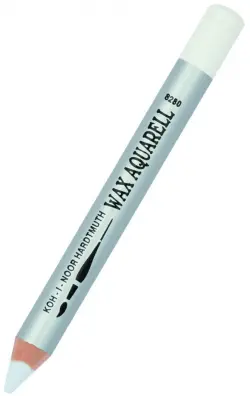 Карандаш восковой акварельный Wax aquarell 8280/1, титановый белый