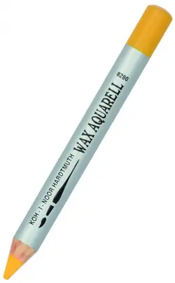 Карандаш восковой акварельный Wax aquarell 8280/4, желтый темный