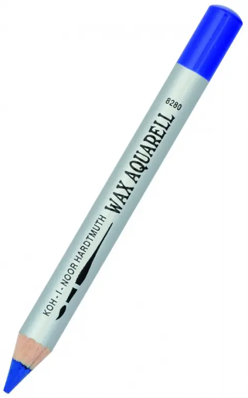 Карандаш восковой акварельный Wax aquarell 8280/54, кобальт синий темный
