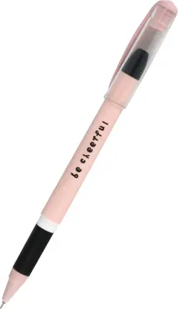 Ручка гелевая синяя Mood, черно-розовый корпус