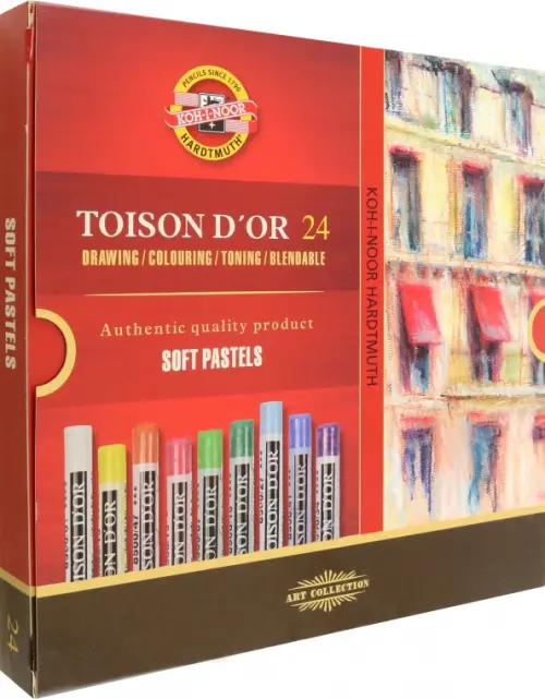 Пастель сухая художественная Toison d`Or Soft 8514, 24 цвета
