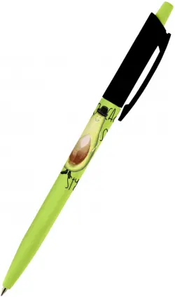 Ручка шариковая автоматическая HappyClick. Avocado Style. Classic, 0.5 мм, синяя