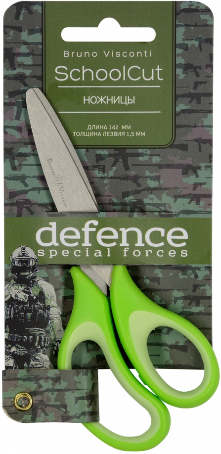 Ножницы детские SchoolCut. Defence Forces. Пехота, 14.2 см