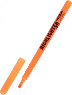 Маркер-текстовыделитель, скошенный, 1-4 мм., оранжевый