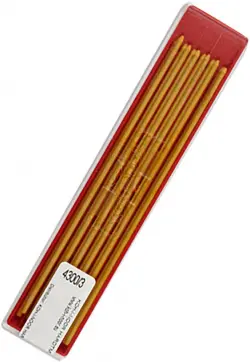 Стержни для цанговых карандашей технические 4300, 12 штук, желтый