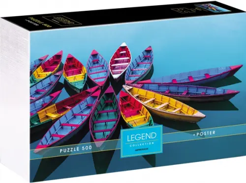 Puzzle-500 Legend. Яркие лодки