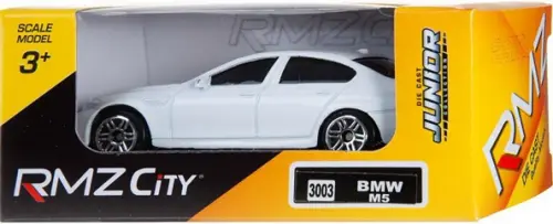 Машина металлическая BMW M5, 1:64, белая
