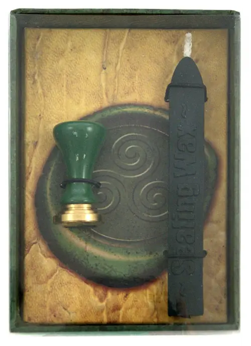 Печать Кельтская (17 мм) Аввалон-Ло Скарабео, цвет зелёный