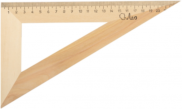 Треугольник деревянный, 23 см