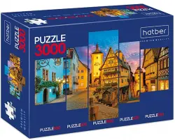Puzzle-3000 5 в 1 Уголок Европы