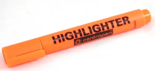 Текстовыделитель флюоресцентный, оранжевый