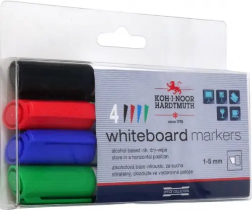 Набор маркеров для белой доски, 4 цвета