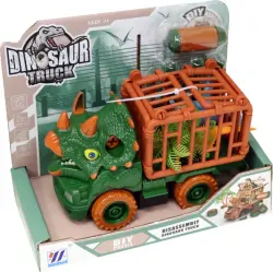 Машинка-конструктор Динозавр с клеткой, в ассортименте