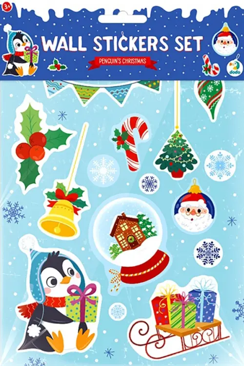 Набор игровых наклеек Рождество, пингвин - 