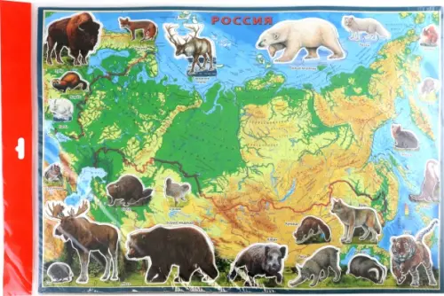 Географический пазл. Животные и Природные Зоны Российской Федерации, 574.00 руб
