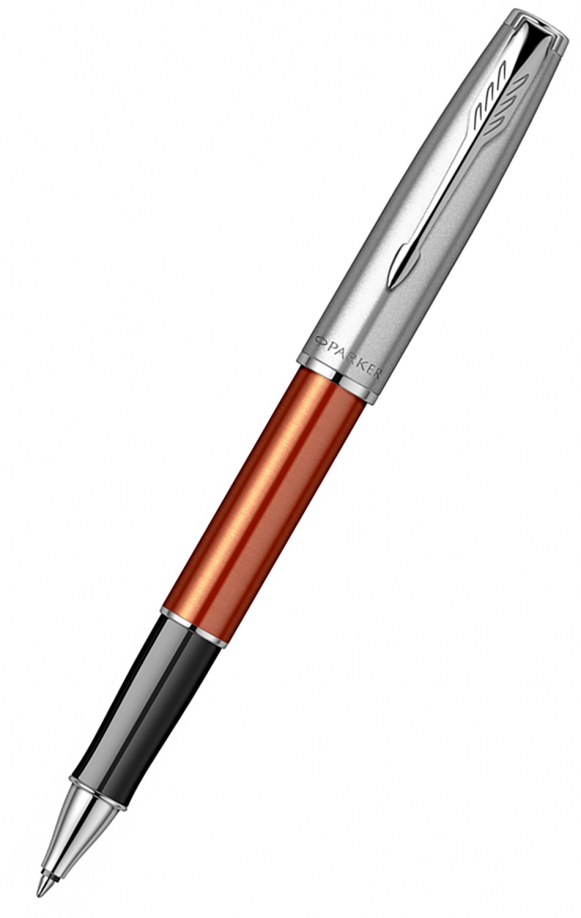 Ручка-роллер Sand Blasted Orange SB CT, черная