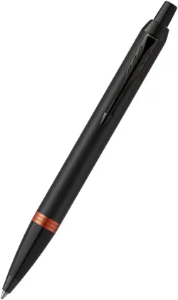 Ручка шариковая автоматическая Professionals Flame Orange Black Trim, синяя