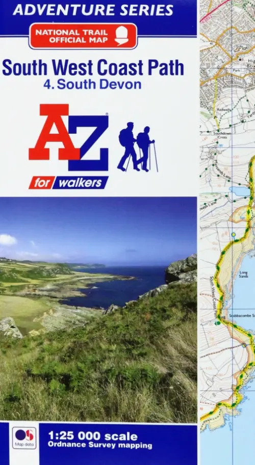 South West Coast Path South Devon Adventure Atlas - 