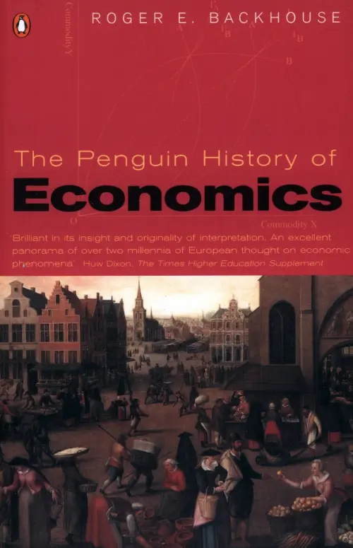 The Penguin History of Economics Penguin, цвет красный