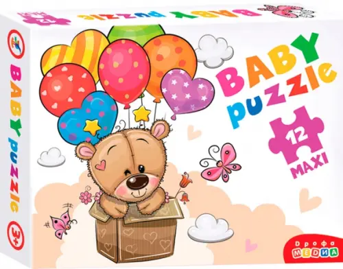 Baby Puzzle-12. Мишка и воздушные шары