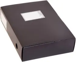 Папка-короб архивный, черная