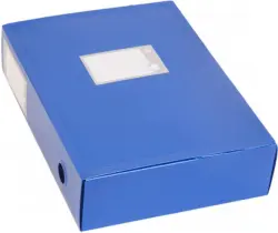 Папка-короб архивный, синяя
