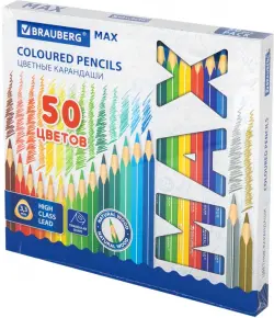 Карандаши цветные Max, 50 цветов
