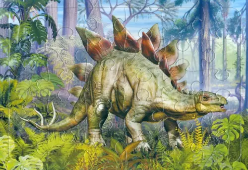 Пазл Динозавр Стегозавр, 30 элементов, 82.00 руб