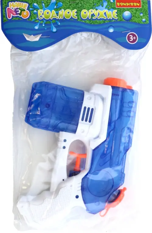 Водный пистолет, бело-голубой, 418.00 руб
