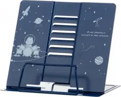 Подставка для книг Кот в космосе, металлическая, в ассортименте