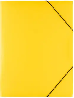 Папка на резинке Classic, A4, желтая