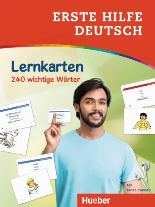 Erste Hilfe Deutsch – Lernkarten. Lernkarten mit kostenlosem MP3 Download. 240 wichtige Wörter
