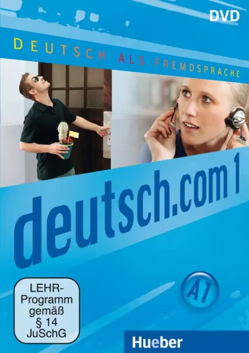 Deutsch.com. DVD. Deutsch als Fremdsprache Hueber Verlag, цвет голубой