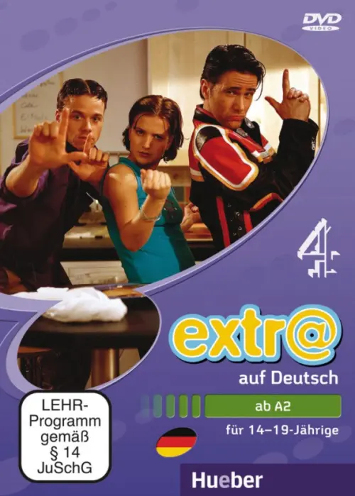 extr@ auf Deutsch. 2 DVDs. Deutsch als Fremdsprache Hueber Verlag, цвет фиолетовый