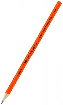 Карандаш чернографитный, заточенный Оранжевый, HB
