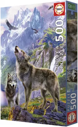 Пазл-500 Волки в скалах