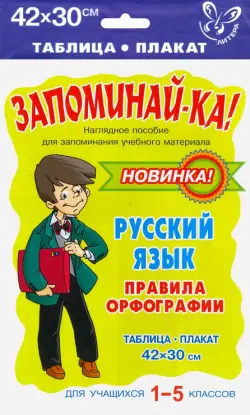 Русский язык. Правила орфографии