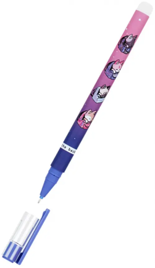 Ручка гелевая стираемая Catbox, синяя, 0,5, в ассортименте, 109.00 руб