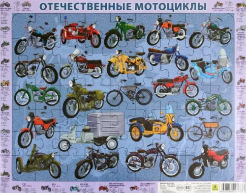 Пазл Отечественные мотоциклы, 311.00 руб