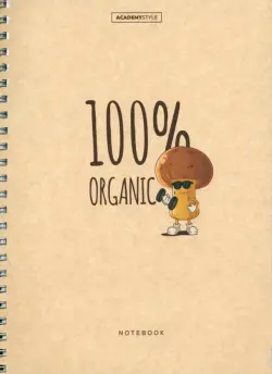 Тетрадь Organic, 96 листов, клетка, в ассортименте