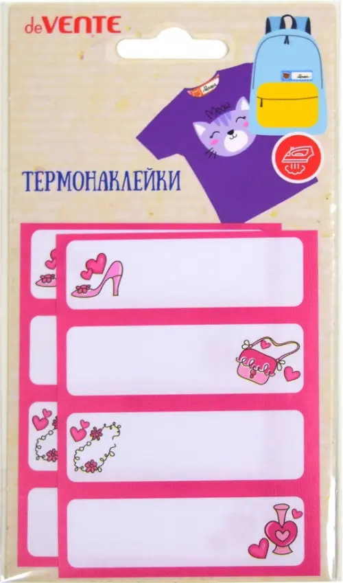 Набор термонаклеек на тканевой основе Too Cute Girl, 8 штук, 130.00 руб