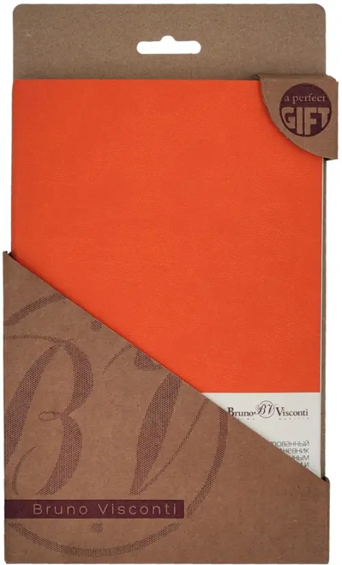 Ежедневник недатированный Megapolis flex, оранжевый, А5, 136 листов
