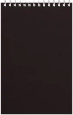 Блокнот Office, черный, А5, 60 листов, клетка