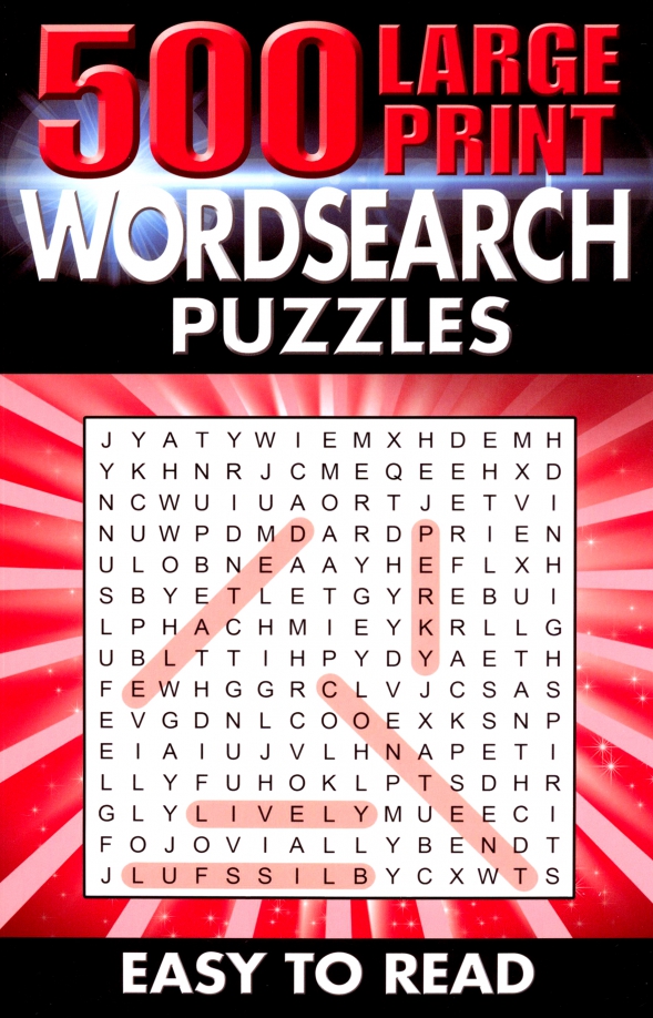 500 Large Print Wordsearch Puzzles. Easy to Read