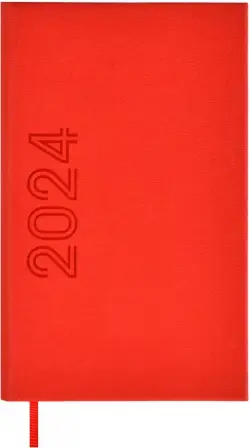 Еженедельник датированный на 2024 год Кассандра, красный, 64 листа