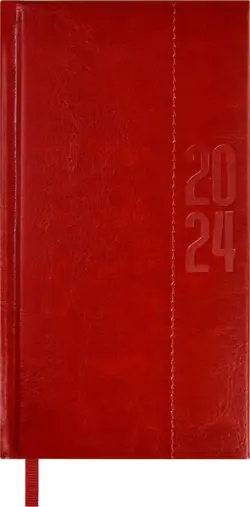 Еженедельник датированный на 2024 год Сариф-эконом, красный, 64 листа