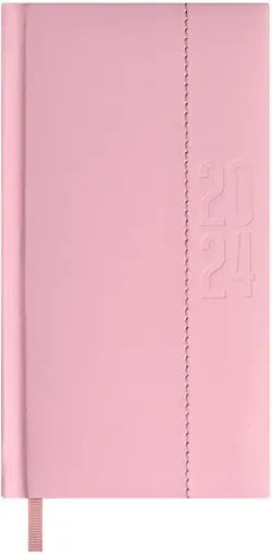 Еженедельник датированный на 2024 год Плонже-эконом, розовый, 64 листа