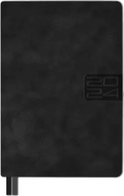 Ежедневник датированный на 2024 год Тиволи глосс, черный, А5, 176 листов